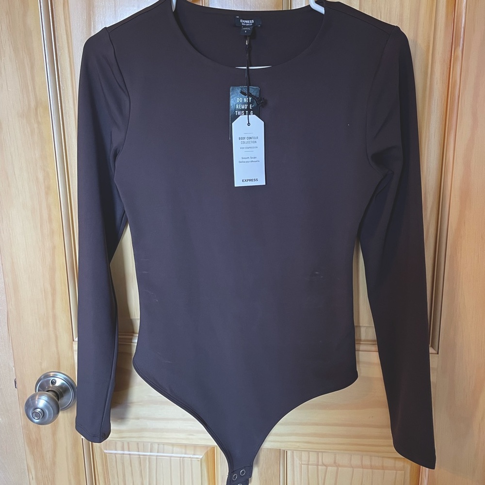 Body Contour Double layered long sleeve bodysuit